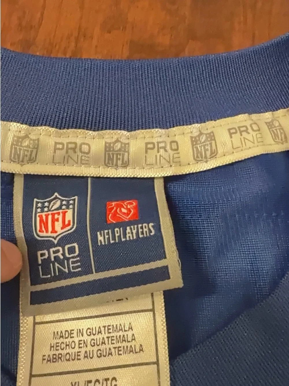 NFL Blue Jersey with White Number 20 Jenkins - Picture 3 of 3